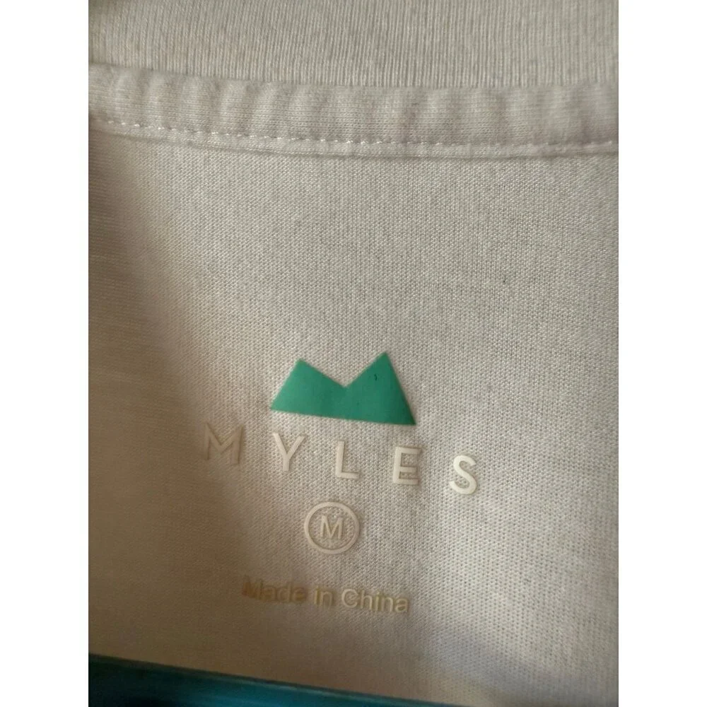 Myles men’s size medium white T-shirt